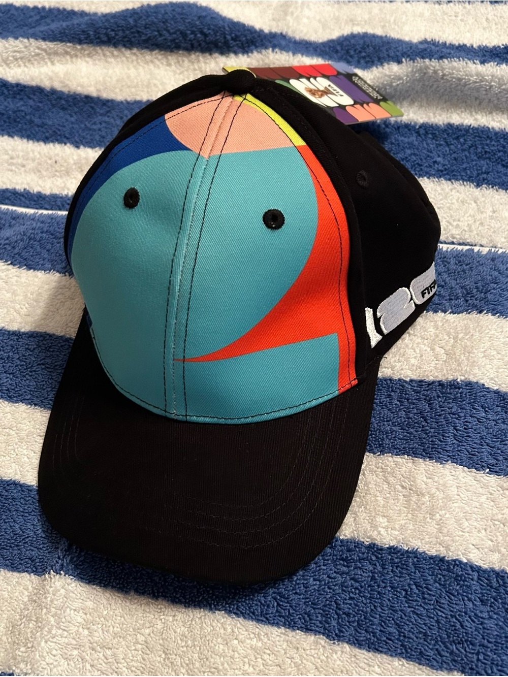 FIFA World Cup Men's Black Cap with Teal & Orange Graphic